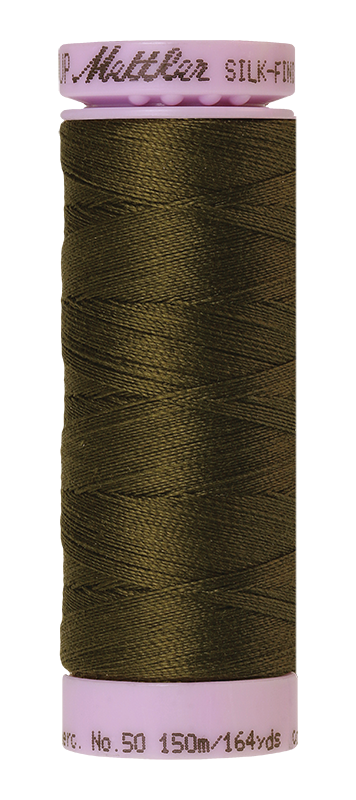 Mettler Silk Finish 50 wt Cotton Thread 164 Yds 9105-0667 Golden Brown