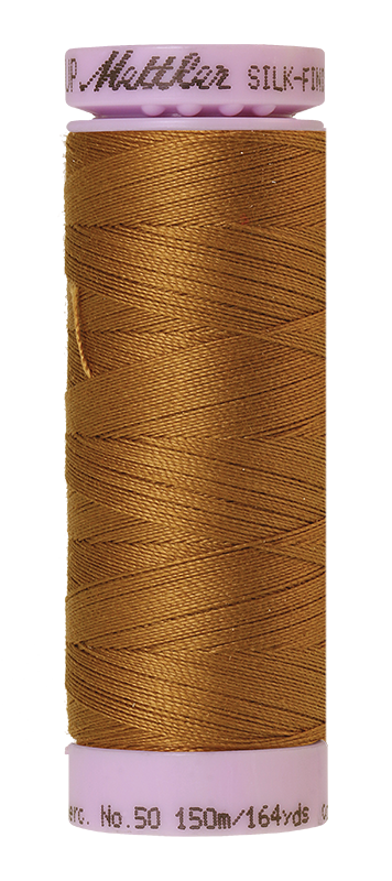 Mettler Silk Finish 50 wt Cotton Thread 164 Yds 9105-3514 Bronze Brown