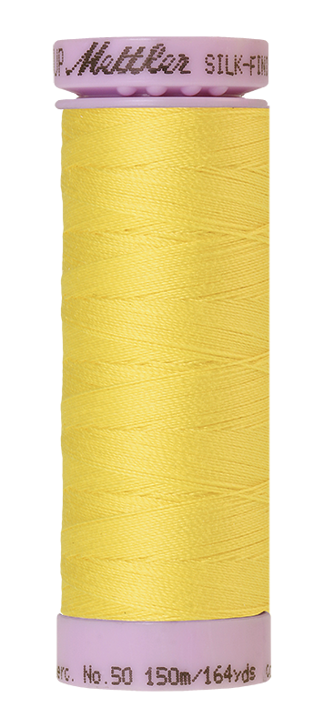 Mettler Silk Finish 50 wt Cotton Thread 164 Yds 9105-3507 Lemon Zest