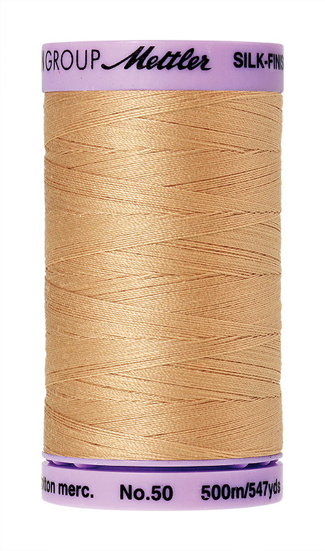 Mettler Silk Finish 50 wt Cotton Thread 547 Yds 9104-0260 Oat Straw