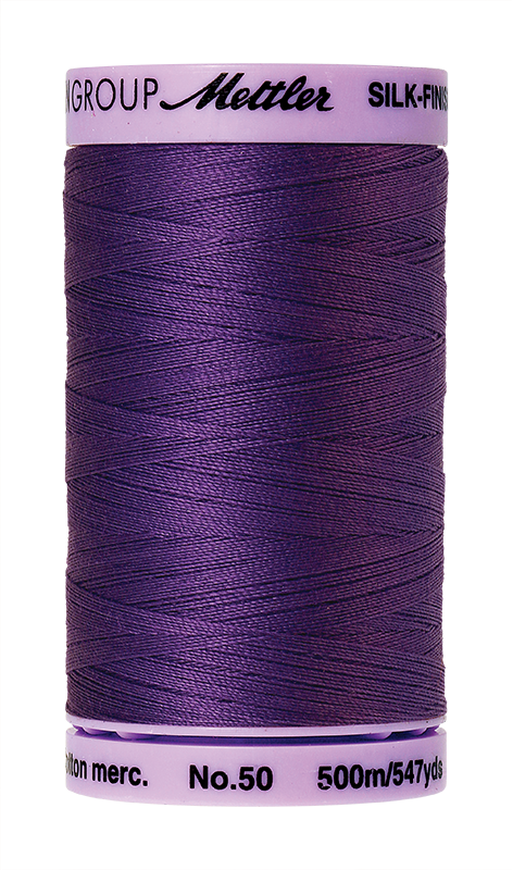 Mettler Silk Finish 50 wt Cotton Thread 547 Yds 9104-0030 Iris Blue