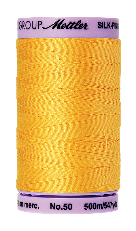Mettler Silk Finish 50 wt Cotton Thread 547 Yds 9104-0120 Summersun
