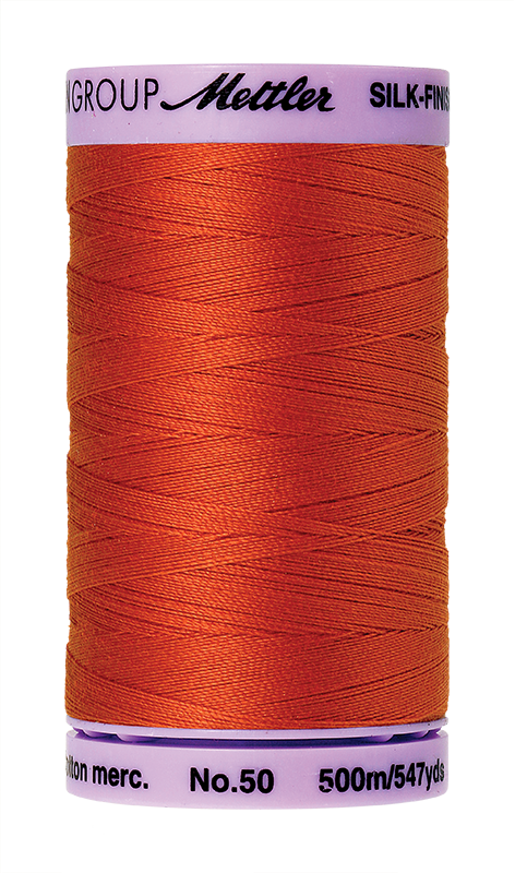 Mettler Silk Finish 50 wt Cotton Thread 547 Yds 9104-0450 Paprika