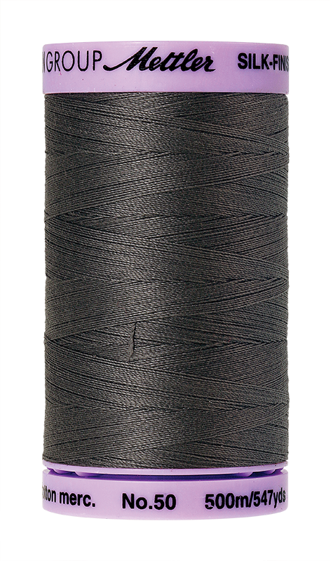 Mettler Silk Finish 50 wt Cotton Thread 547 Yds 9104-0416 Dark Charcoal