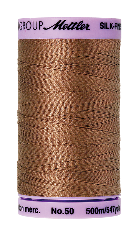 Mettler Silk Finish 50 wt Cotton Thread 547 Yds 9104-0280 Walnut