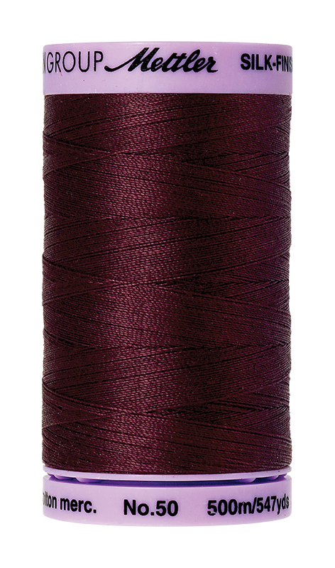 Mettler Silk Finish 50 wt Cotton Thread 547 Yds 9104-0111 Beet Red