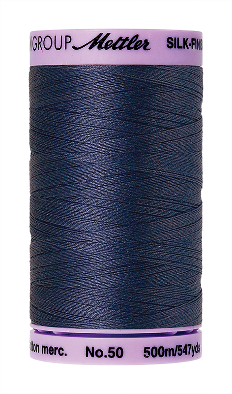 Mettler Silk Finish 50 wt Cotton Thread 547 Yds 9104-1365 True Navy