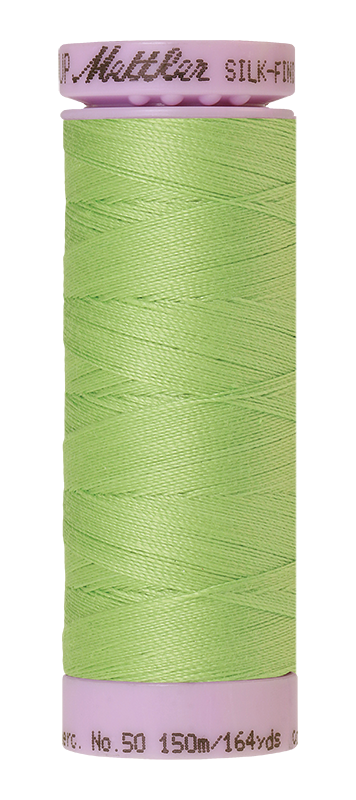 Mettler Silk Finish 50 wt Cotton Thread 164 Yds 9105-1527 Jade Lime