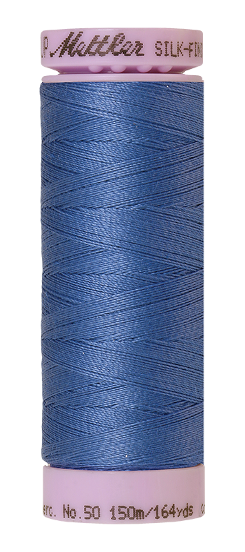 Mettler Silk Finish 50 wt Cotton Thread 164 Yds 9105-1464 Tufts Blue