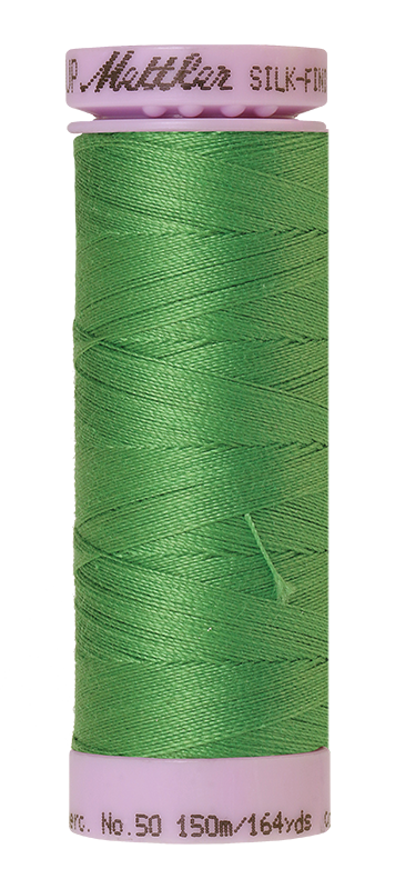 Mettler Silk Finish 50 wt Cotton Thread 164 Yds 9105-1314 Vibrant Green