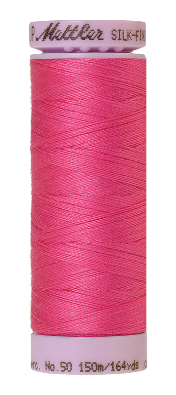 Mettler Silk Finish 50 wt Cotton Thread 164 Yds 9105-1423 Hot Pink