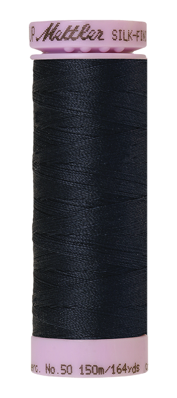Mettler Silk Finish 50 wt Cotton Thread 164 Yds 9105-1243 Black Iris