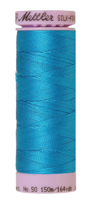 Mettler Silk Finish 50 wt Cotton Thread 164 Yds 9105-1394 Caribbean Blue