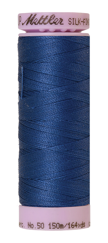 Mettler Silk Finish 50 wt Cotton Thread 164 Yds 9105-1316 Steel Blue