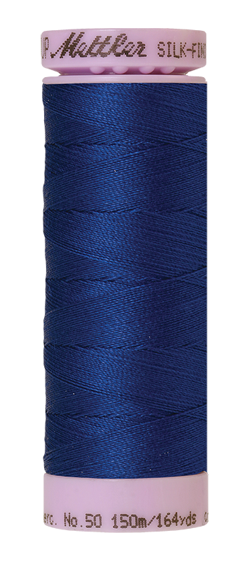 Mettler Silk Finish 50 wt Cotton Thread 164 Yds 9105-1304 Imperial Blue