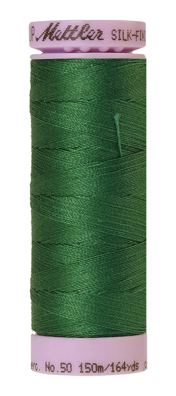 Mettler Silk Finish 50 wt Cotton Thread 164 Yds 9105-1097 Bright Green