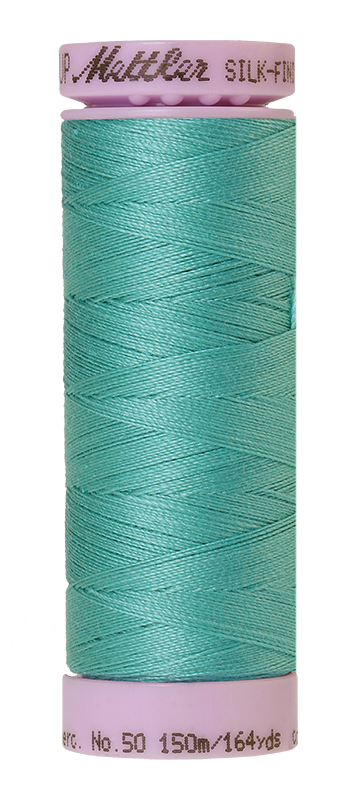 Mettler Silk Finish 50 wt Cotton Thread 164 Yds 9105-1091 Deep Aqua