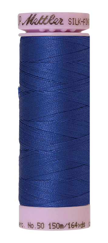 Mettler Silk Finish 50 wt Cotton Thread 164 Yds 9105-1078 Fire Blue