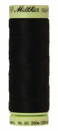 Mettler Silk Finish 60 wt Cotton Thread 219 yds 9240-4000 Black