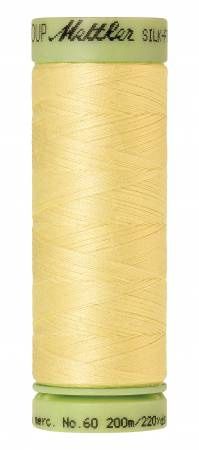 Mettler Silk Finish 60 wt Cotton Thread 219 yds 9240-1412 Lemon Frost