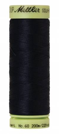Mettler Silk Finish 60 wt Cotton Thread 219 yds 9240-0821 Darkest Blue