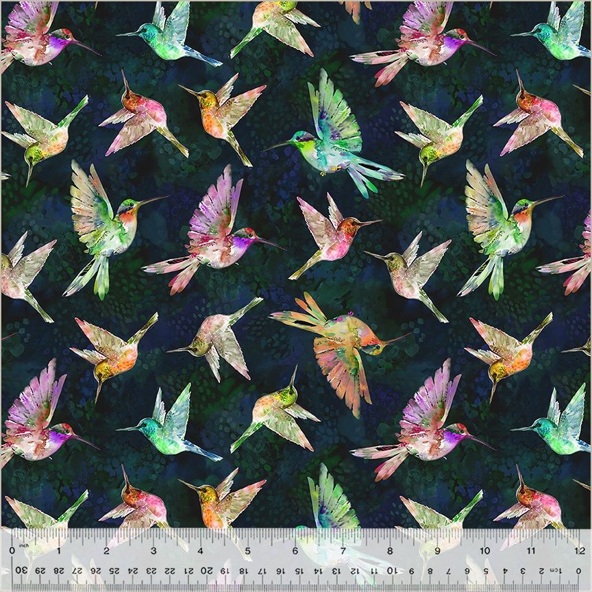 Windham Fabrics A Hummingbird&#39;s Charm  54184-9 Nightfall