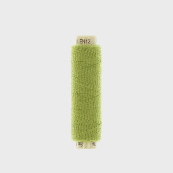 Sue Spargo Ellana 12wt(28/2) Wool/Acrylic Blend Thread 70yd EN12 Avocado