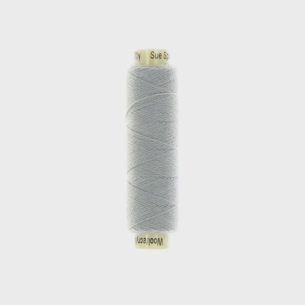 Sue Spargo Ellana 12wt(28/2) Wool/Acrylic Thread EN01 Pearl Grey