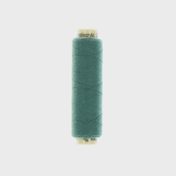 Sue Spargo Ellana 12wt(28/2) Wool/Acrylic Blend Thread 70yd EN17 Blue Spruce