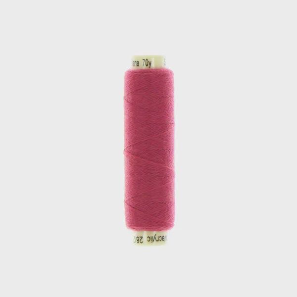 Sue Spargo Ellana 12wt(28/2) Wool/Acrylic Blend Thread 70yd EN22 Raspberry