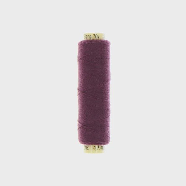 Sue Spargo Ellana 12wt(28/2) Wool/Acrylic Blend Thread 70yd EN38 Plum