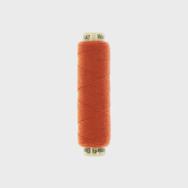 Sue Spargo Ellana 12wt(28/2) Wool/Acrylic Blend Thread 70yd EN47 Pumpkin