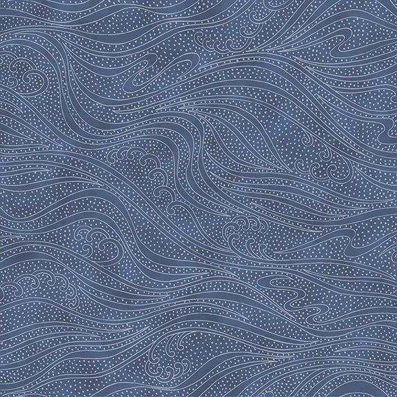 In The Beginning Fabrics Color Movement by Kona Bay 1MV 14 Midnight