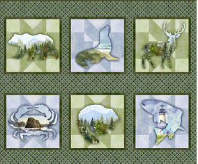 In the Beginning Fabrics Oregon Shop Hop 2025 Panel 251OR1 Multi