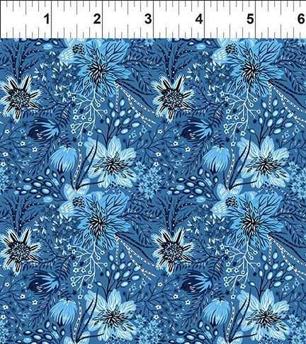 In the Beginning Fabrics Whimsy 19WMS 1 Blue