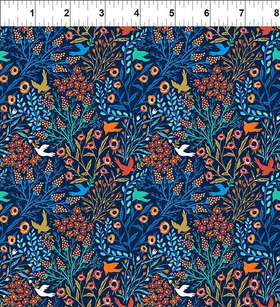 In the Beginning Fabrics Whimsy 9WMS 1 Blue