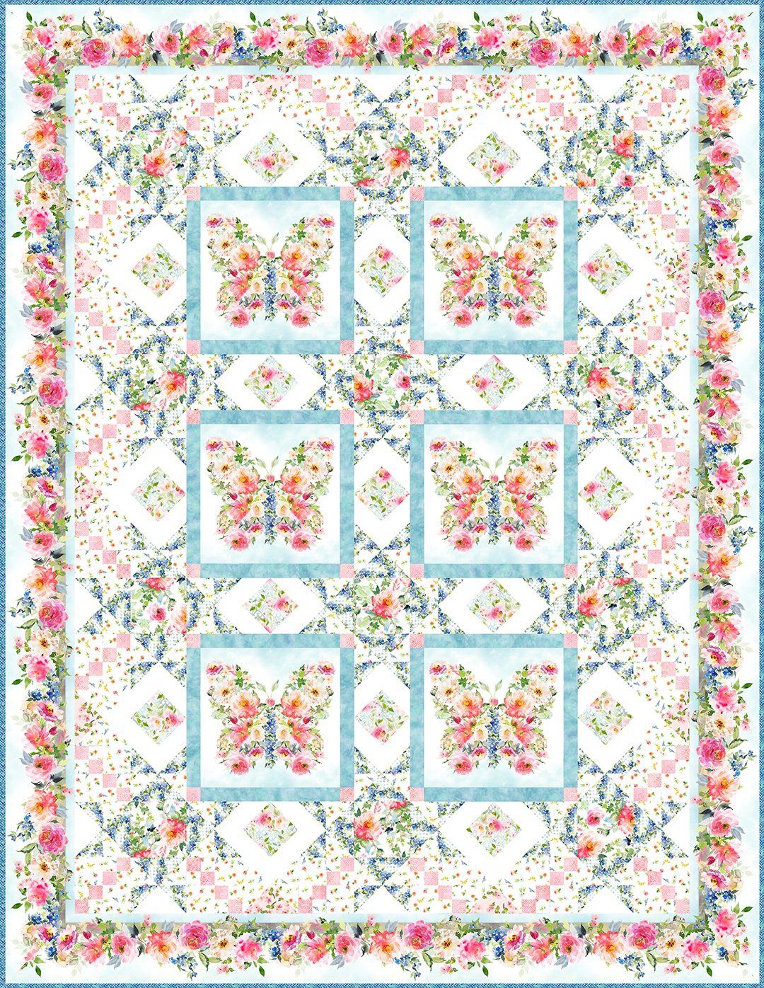 In the Beginning Studio Butterfly Quilt Pattern VIC BQ