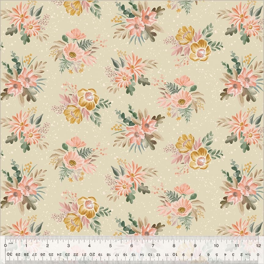 Windham Fabrics Flower Shop 54175-3 Linen