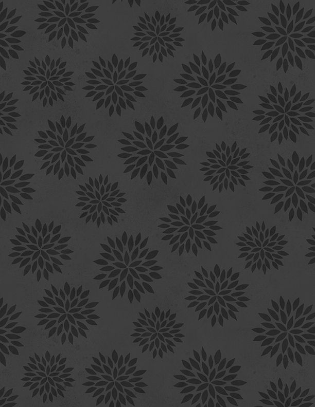 Wilmington Prints Sunflower Splendor 3023 83333 999 Black