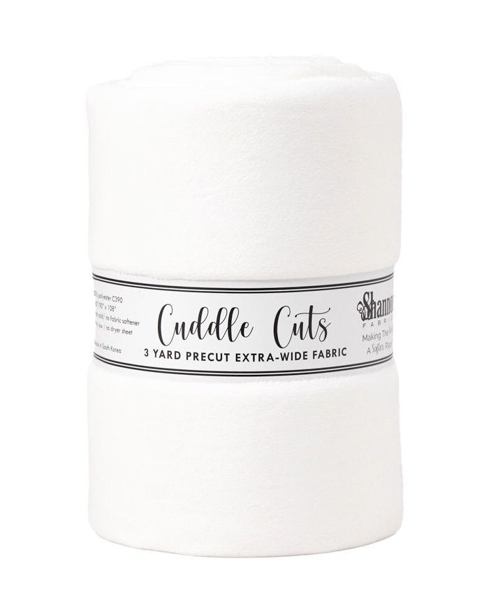 Shannon Fabrics Cuddle 3 Yard Cut CKCW3 C390 White