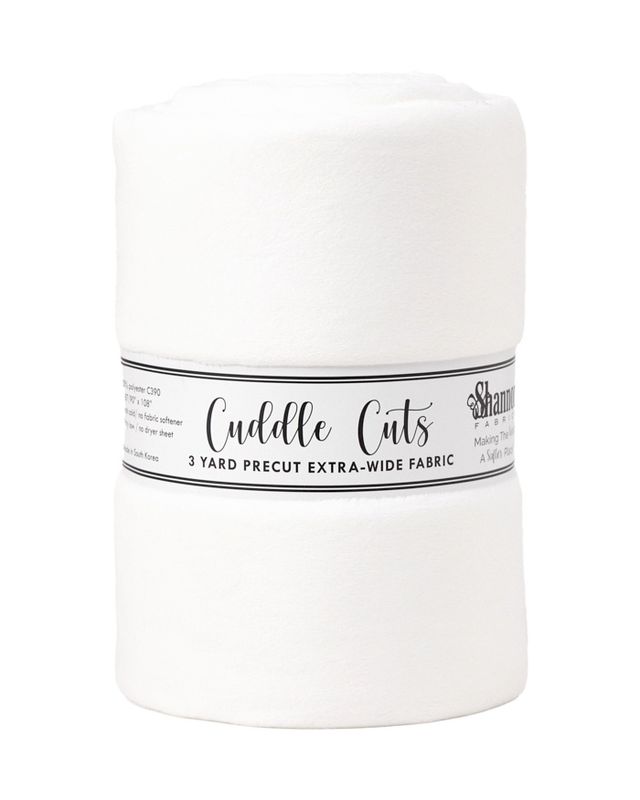 Shannon Fabrics Cuddle 3 Yard Cut CKCW3 C390 White