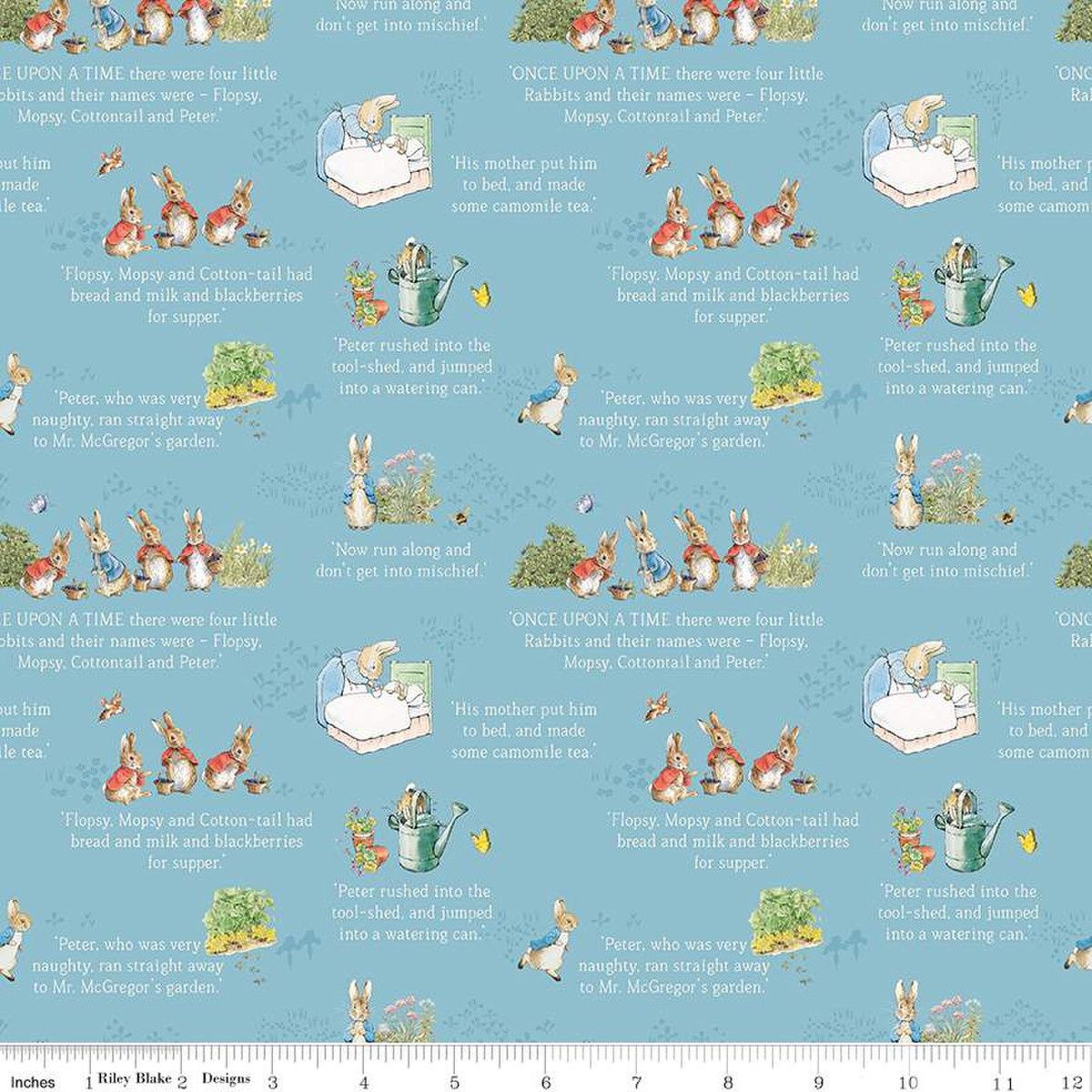 Riley Blake Designs The Tale of Peter Rabbit C14701 Blue