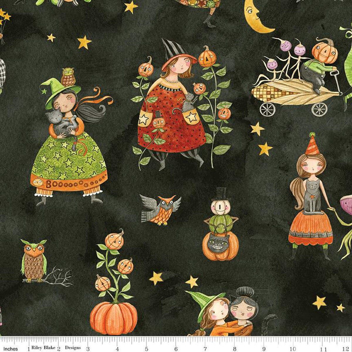 Riley Blake Designs Ghoul Friends C16050 Black