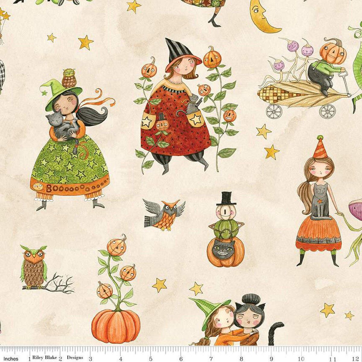 Riley Blake Designs Ghoul Friends C16050 Cream