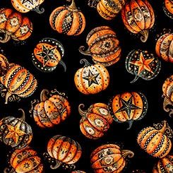QT Fabrics Jeepers Creepers 31010 J Black