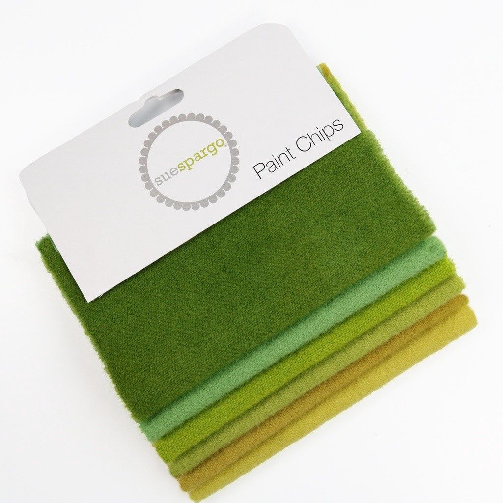 Sue Spargo 5&quot;x5&quot; Solid Paint Chips PCWB_46 Green
