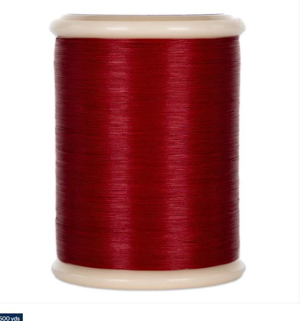 YLI Hand Quilting 40 wt Glazed Cotton Thread 500 yds 211-05-021 Red