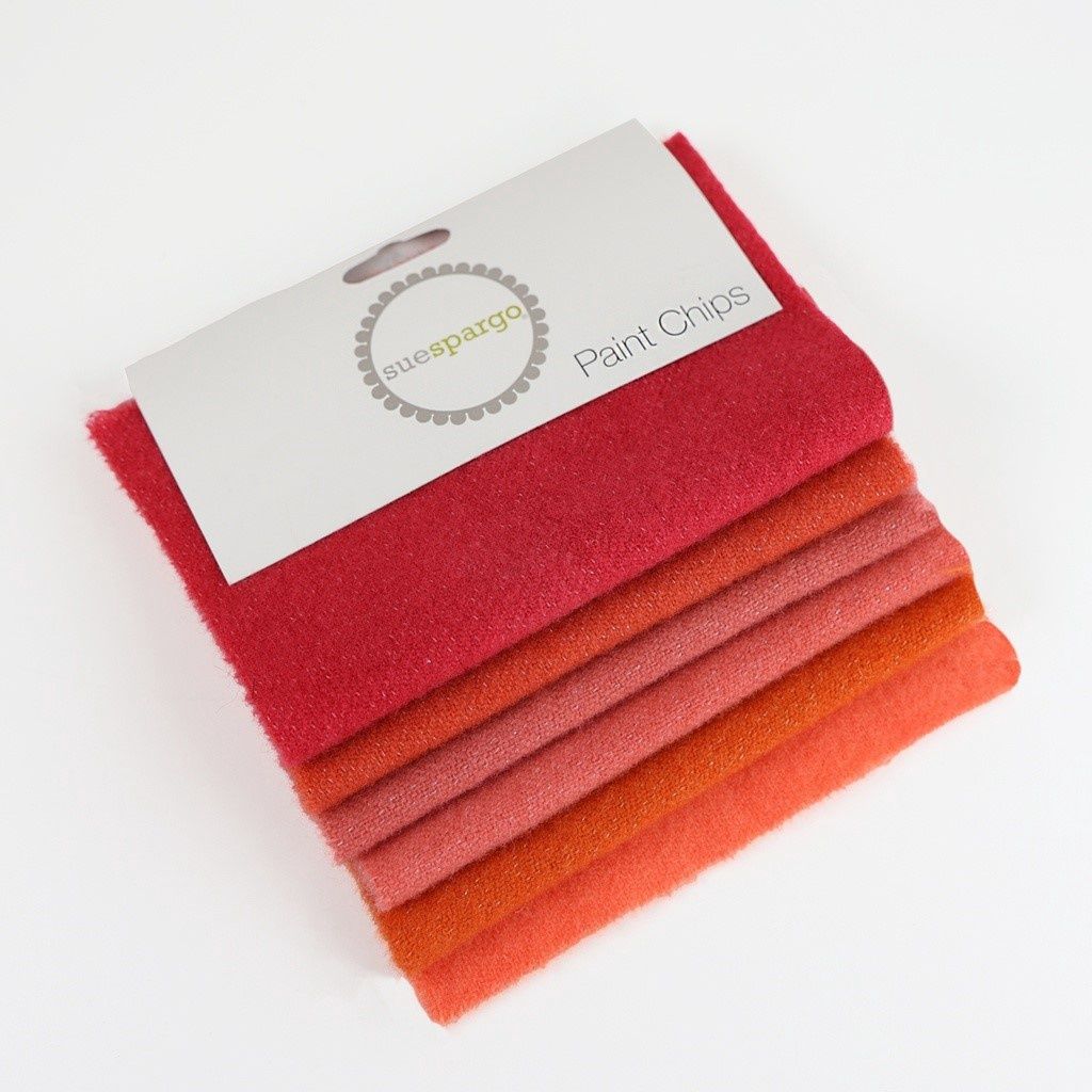Sue Spargo 5&quot;x5&quot; Sparkle Paint Chips SPPCWB_41 Orange