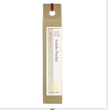 Sashiko Needles Big Eye Straight Thin Size THN-103E