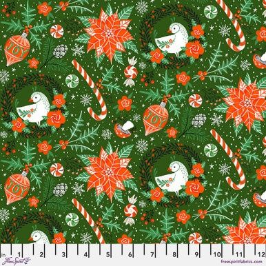 FreeSpirit Fabrics Winter Joy PWCD100.XHUNTER